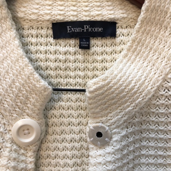 White Knit Cardigan - Picture 2 of 2